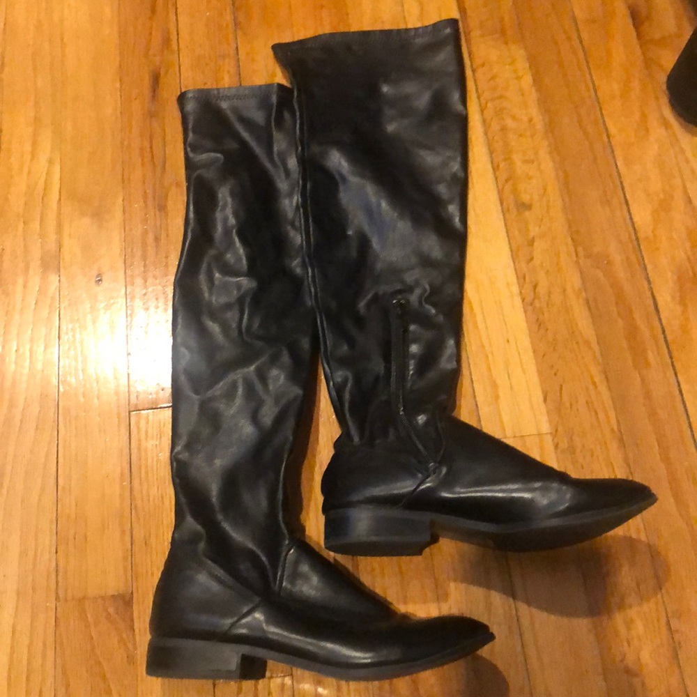 COPY - Steve Madden faux leather OTK boots